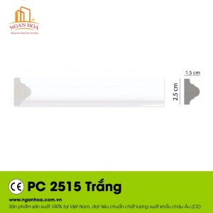 Phào chỉ trang trí PC 2515 Trắng